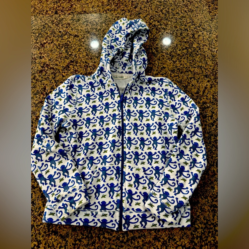 Roller Rabbit Kids Monkey Harley Hoodie